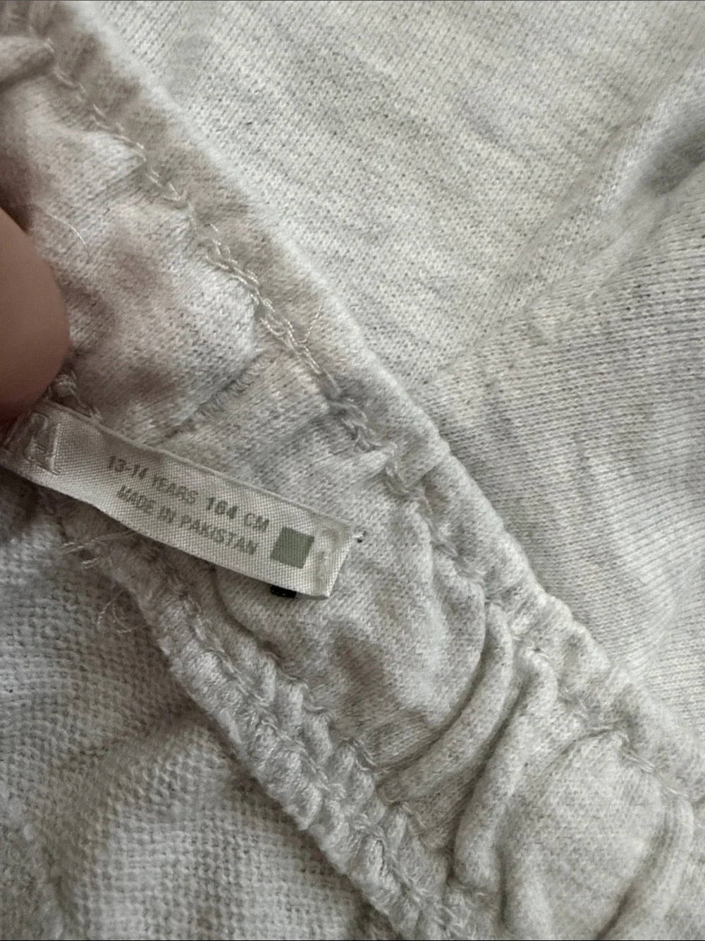 Zara Light Gray Knit Shorts with Elastic Waistband